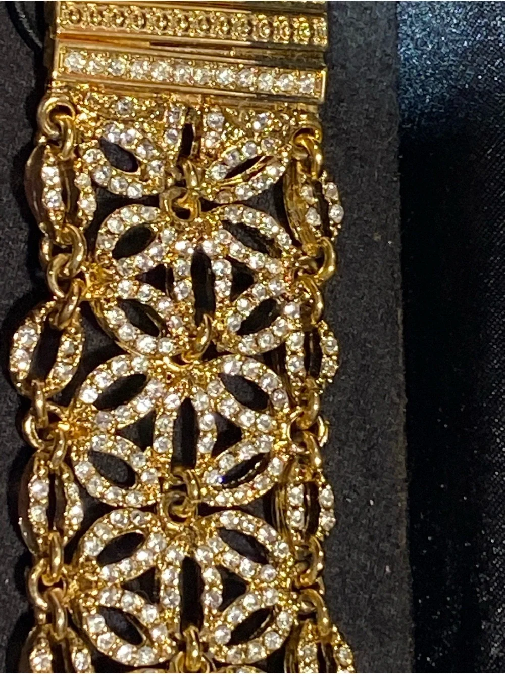 Vintage Suzanne Somers Gold Filigree Bracelet Watch